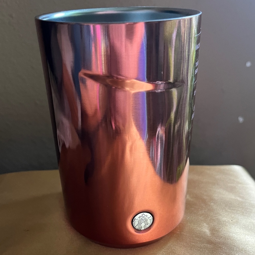 Starbucks Copper Vacuum Insulated Coffee Tumbler Stainless Steel 12oz